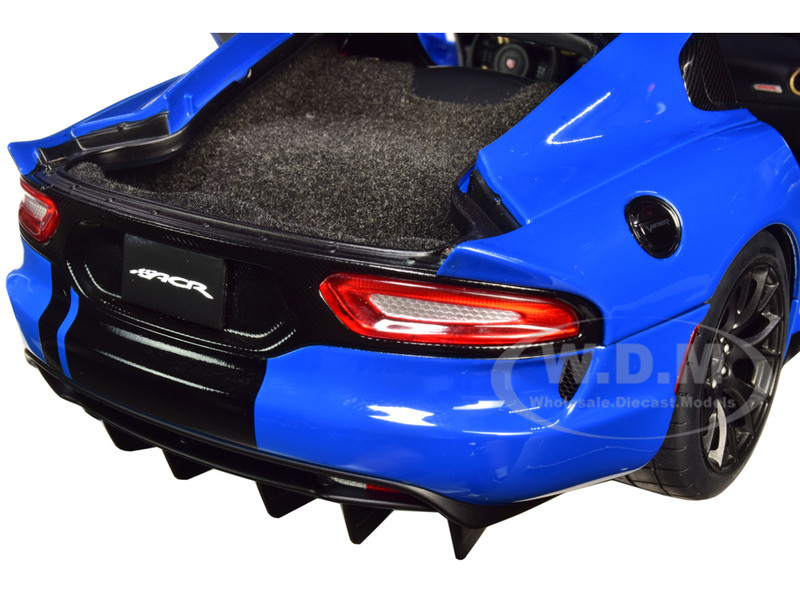 2017 DODGE VIPER ACR COMPETITION BLUE W/ BLACK STRIPES 1/18 MODEL