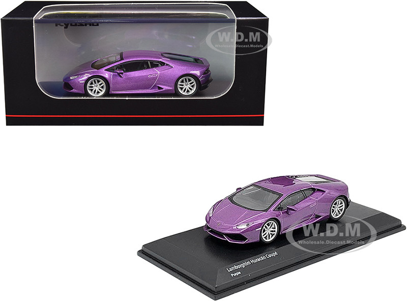 Lamborghini Huracan Coupe Purple Metallic 1/64 Diecast Model Car Kyosho ...