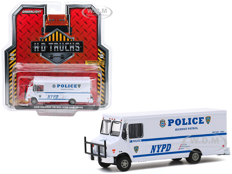2019 STEP VAN AUXILIARY PATROL SUPPORT NYC POLICE "NYPD" 1/64 GREENLIGHT 33220 C 