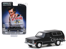 1989 Chevrolet Blazer Black Ace Ventura Pet Detective 1994 Movie Hollywood Series Release 28 1/64 Diecast Model Car Greenlight 44880 E