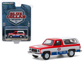 1990 GMC Jimmy STP Red White Blue Bottom Blue Collar Collection Series 7 1/64 Diecast Model Car Greenlight 35160 D
