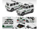 Mercedes Benz G-Class Dubai Police Car White Green 1/64 Diecast Model Car Era Car MB204X4RN26