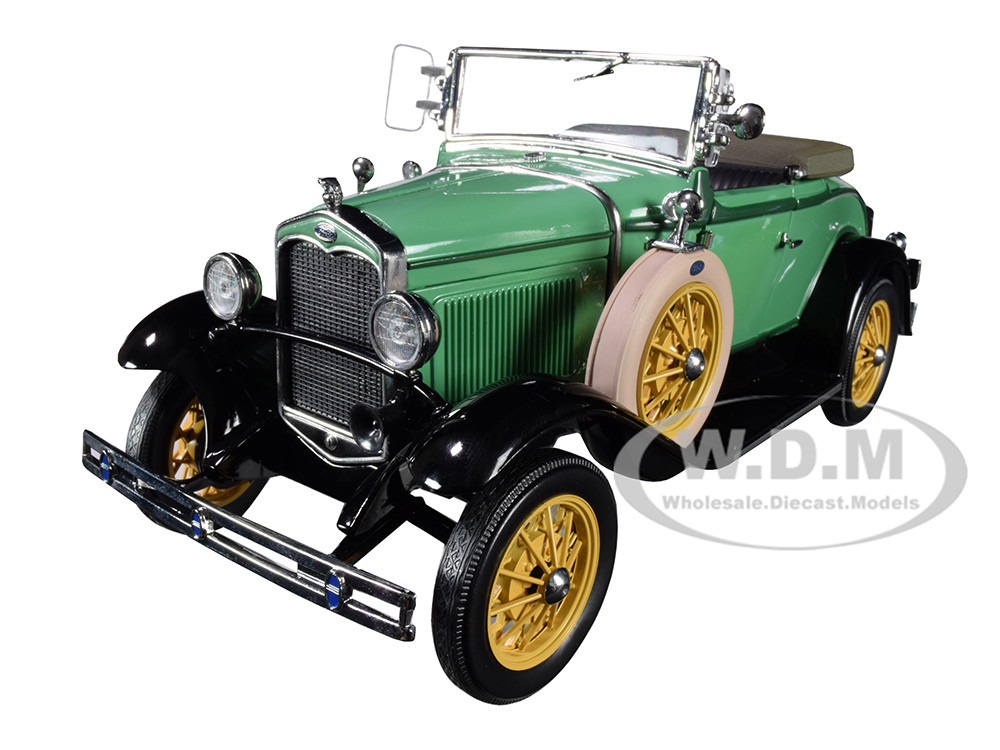 1931 Ford Model A Roadster Reseda Green 1/18 Diecast Model Car by Sun Star