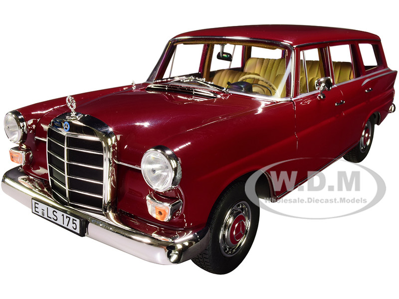 1966 Mercedes Benz 200 Universal Dark Red 1/18 Diecast Model Car Norev 183576