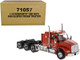 Kenworth T880 SBFA 40" Sleeper Cab Tridem Truck Tractor Orange 1/50 Diecast Model Diecast Masters 71057