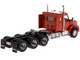 Kenworth T880 SBFA 40" Sleeper Cab Tridem Truck Tractor Orange 1/50 Diecast Model Diecast Masters 71057