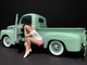 Car Girl in Tee Madee Figurine for 1/18 Scale Models American Diorama 38239