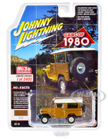 1980 Toyota Land Cruiser Custom Brown White Top White Interior Limited Edition 2400 pieces Worldwide 1/64 Diecast Model Car Johnny Lightning JLCP7330