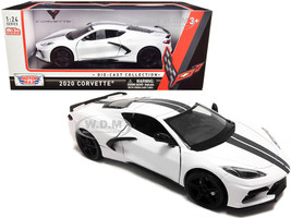 MOTOR BOX CORVETTE STINGRAY 1/18 京商　超レア 2020 Chevrolet Corvette Stingray C8 Coupe High Wing White