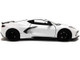 2020 Chevrolet Corvette C8 Stingray White Gray Stripes 1/24 Diecast Model Car Motormax 79360