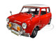 1961 1967 Morris Mini Cooper Red White Top Timeless Legends 1/18 Diecast Model Car Motormax 73113