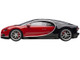 Bugatti Chiron Italian Red Nocturne Black 1/12 Model Car Autoart 12113