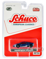 Lamborghini Huracan Matt Dark Blue White Stripes European Classics Limited Edition 2400 pieces Worldwide 1/64 Diecast Model Car Schuco 3900