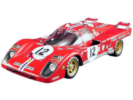Ferrari 512M #12 Sam Posey Tony Adamowicz 3rd Place 24 Hours of Le Mans 1971 Masterpiece Collection Limited Edition 624 pieces Worldwide 1/18 Diecast Model Car GMP ACME M1801002