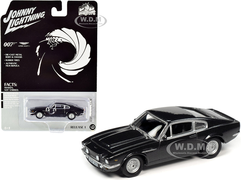 1987 Aston Martin V8 James Bond 007 No Time to Die 2020 Movie Pop Culture Series 1/64 Diecast Model Car Johnny Lightning JLPC001 JLSP097