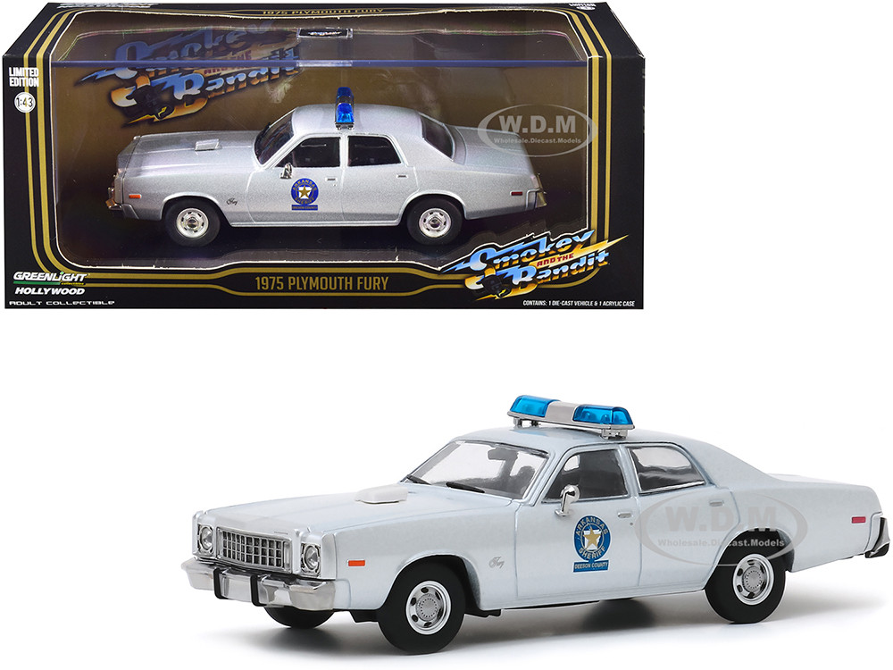 Greenlight Smokey and The Bandit 1975 Plymouth Fury Arkansas Police Car MIB for sale online