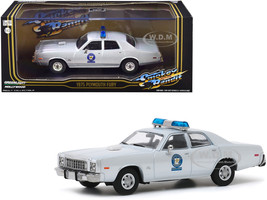 1975 Plymouth Fury Silver Arkansas Sheriff Smokey and the Bandit 1977 Movie 1/43 Diecast Model Car Greenlight 86581