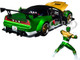2002 Honda NSX Type-R Japan Spec RHD Right Hand Drive Green Ranger Diecast Figurine Power Rangers 1/24 Diecast Model Car Jada 31909
