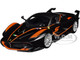 Ferrari FXX-K #5 Fu Songyang Black Gray Top Orange Stripes 1/18 Diecast Model Car Bburago 16010