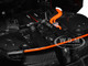 Ferrari FXX-K #5 Fu Songyang Black Gray Top Orange Stripes 1/18 Diecast Model Car Bburago 16010