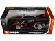 Ferrari FXX-K #5 Fu Songyang Black Gray Top Orange Stripes 1/18 Diecast Model Car Bburago 16010