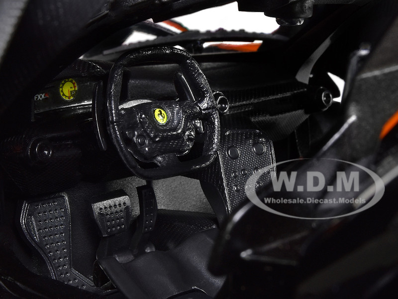 Ferrari FXX-K #5 Fu Songyang Black Gray Top Orange Stripes 1
