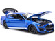 2020 Ford Mustang Shelby GT500 Blue Metallic White Stripes Special Edition 1/18 Diecast Model Car Maisto 31388