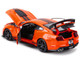 2020 Ford Mustang Shelby GT500 Orange Black Stripes Special Edition 1/18 Diecast Model Car Maisto 31388