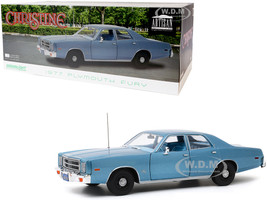 1977 Plymouth Fury Steel Blue Detective Rudolph Junkins' Christine 1983 Movie 1/18 Diecast Model Car Greenlight 19082