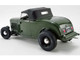 1932 Ford Roadster Green with Envy Olive Drab Green Black Top Limited Edition 498 pieces Worldwide 1/18 Diecast Model Car ACME A1805018