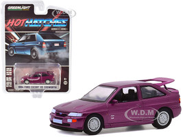 1994 Ford Escort RS Cosworth Monte Carlo Special Edition Jewel Violet Metallic Hot Hatches Series 1 1/64 Diecast Model Car Greenlight 47080 D