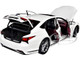 Lexus LS500h Sonic White Metallic Crimson Black Interior 1/18 Model Car Autoart 78866
