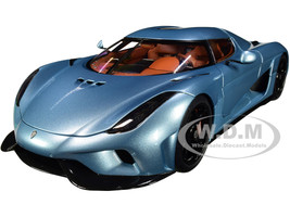 2023 Koenigsegg Regera White with Black Stripes 1/18 Model