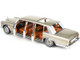 1963-1981 Mercedes Benz 600 Pullman W100 Limousine Sunroof Champagne Gold 1/18 Diecast Model Car CMC 204