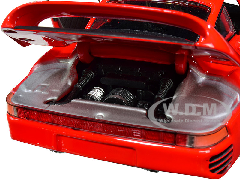 1/24 - 1/27 Welly NEX Porsche 959 & Silver Wheels Diecast Model Car Red  24076
