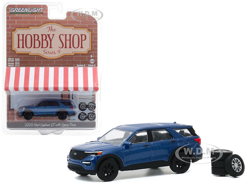 Ford Explorer St Blue Metallic Spare Tires The Hobby Shop Series 9 1 64 Diecast