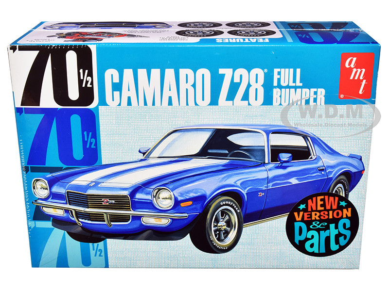 Skill 2 Model Kit 1970 1/2 Chevrolet Camaro Z28 Full Bumper 1/25 Scale Model AMT AMT1155