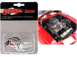 Big Red 427 Race Engine Transmission Replica from 1969 Chevrolet Camaro Big Red Camaro 1/18 Scale GMP 18947