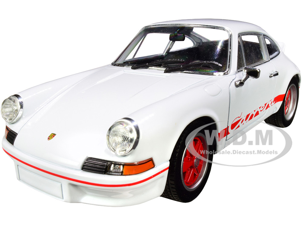 Porsche 911 Carrera RS 2.7 White Red Stripes NEX Models 1/24
