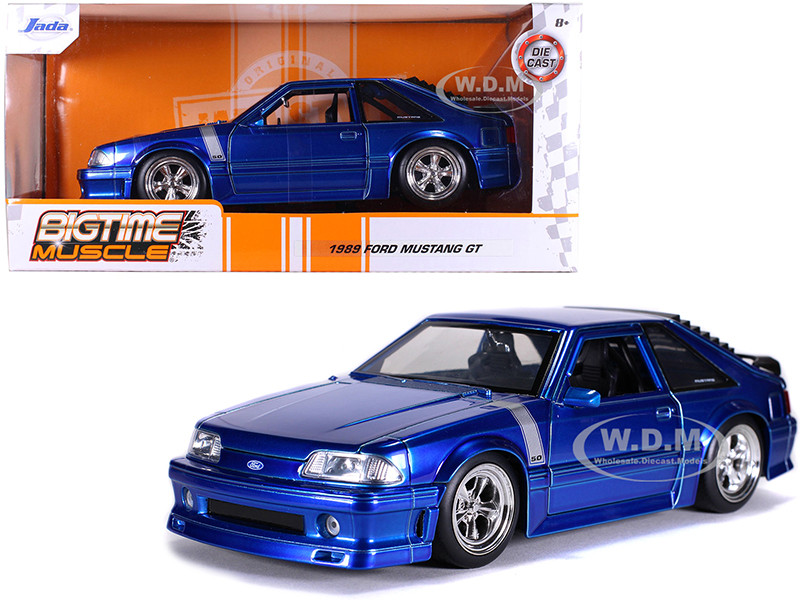 Free Shipping! JADA TOYS 1989 Ford Mustang Gt 1:24 Scale Die