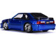 1989 Ford Mustang GT 5.0 Candy Blue Silver Stripes Bigtime Muscle 1/24 Diecast Model Car Jada 31863