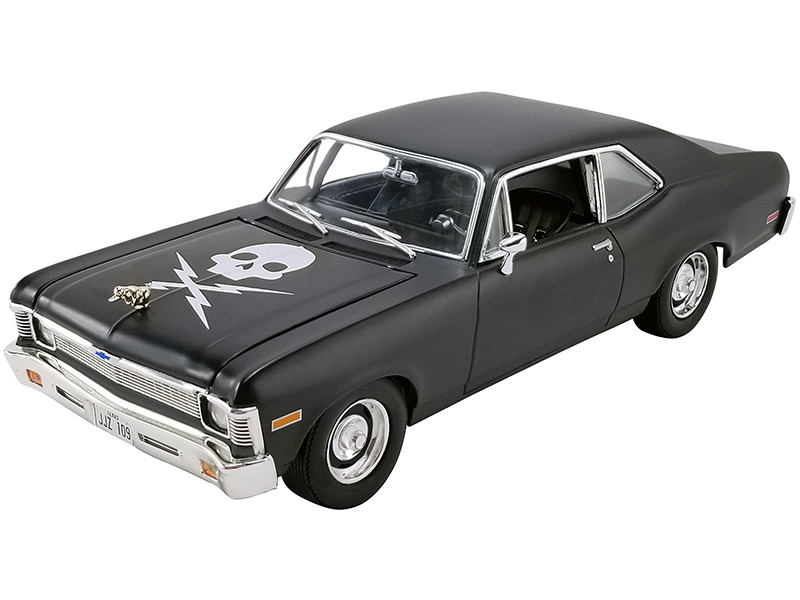 1971 Chevrolet Nova Matt Black Death Proof 2007 Movie Limited Edition 792 pieces Worldwide 1/18 Diecast Model Car GMP 18925