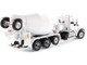 Peterbilt 567 with McNeilus Bridgemaster Mixer White 1/50 Diecast Model Diecast Masters 71074