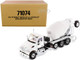 Peterbilt 567 with McNeilus Bridgemaster Mixer White 1/50 Diecast Model Diecast Masters 71074