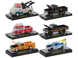 Auto Shows 6 piece Set Release 61 DISPLAY CASES 1/64 Diecast Model Cars M2 Machines 32500-61