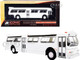 Flxible 53102 Transit Bus Blank White Vintage Bus Motorcoach Collection 1/87 Diecast Model Iconic Replicas 87-0242