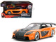 Han s Mazda RX 7 RHD Right Hand Drive Orange Metallic Black Fast & Furious Movie 1/32 Diecast Model Car Jada 30736