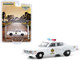 1974 AMC Matador White Hazzard County Sheriff Hobby Exclusive 1/64 Diecast Model Car Greenlight 30177