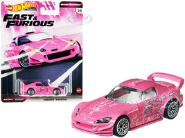 Honda S2000 Pink with Graphics Fast & Furious Diecast Model Car Hot Wheels GJR81