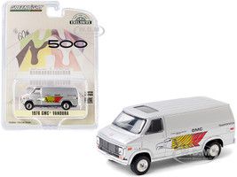 1976 GMC Vandura Silver GMC Transportation 60th Annual Indianapolis 500 Mile Race Hobby Exclusive 1/64 Diecast Model Car Greenlight 30198